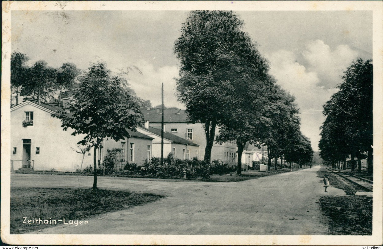 Ansichtskarte Zeithain Truppenübungsplatz, Straßen 1938 - Zeithain