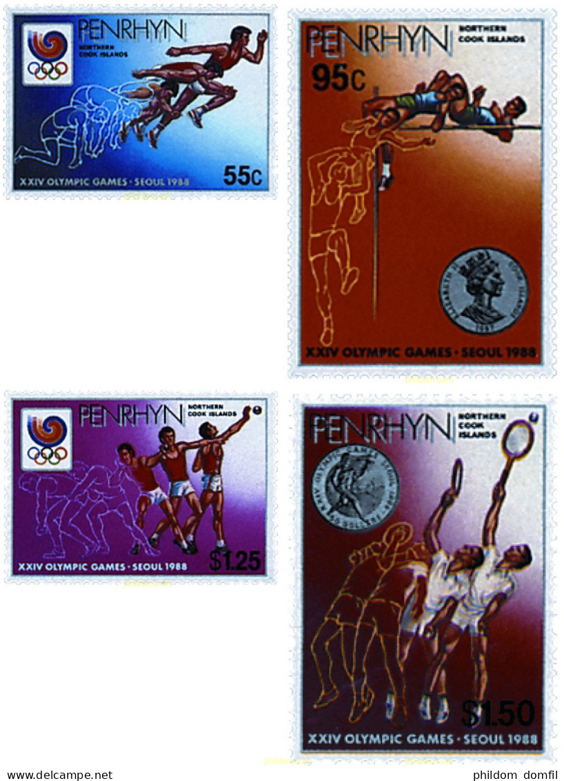 726704 HINGED PENRHYN 1988 24 JUEGOS OLIMPICOS VERANO SEUL 1988 - Penrhyn