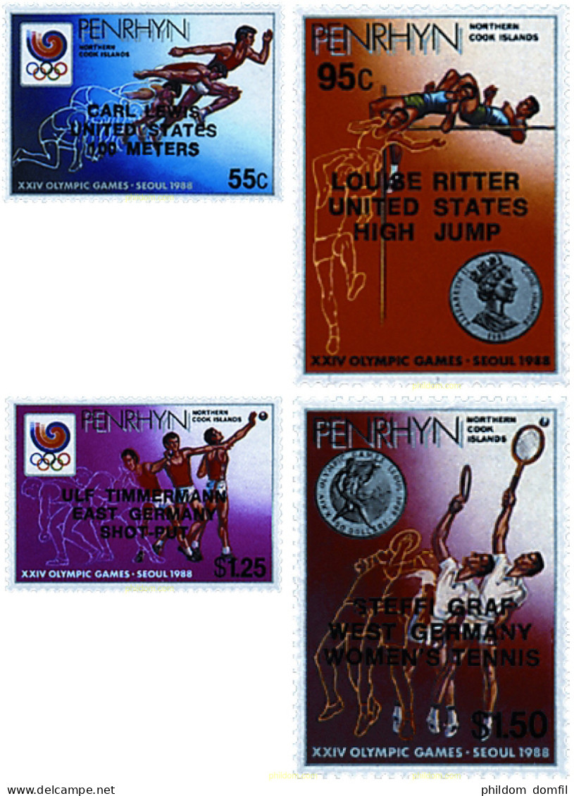 726705 HINGED PENRHYN 1988 24 JUEGOS OLIMPICOS VERANO SEUL 1988 - Penrhyn