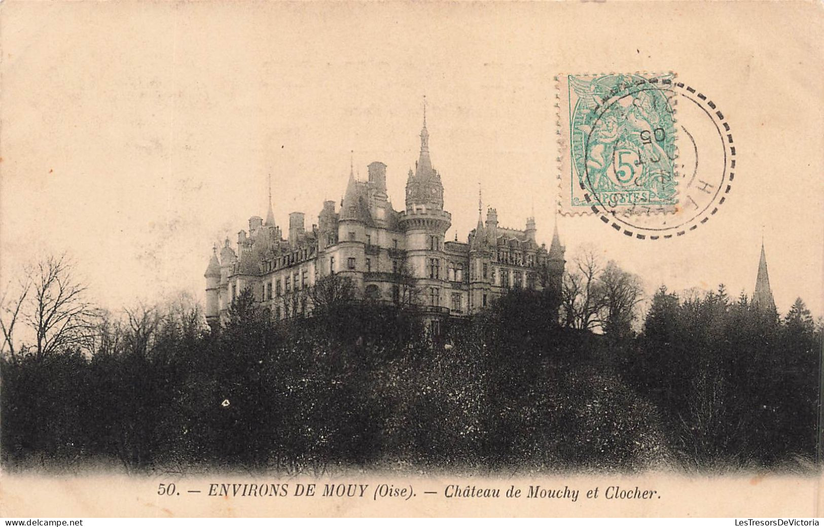 FRANCE - Environs De Mouy (Oise) - Château De Mouchy Et Clocher - Vue Générale - Carte Postale Ancienne - Mouy