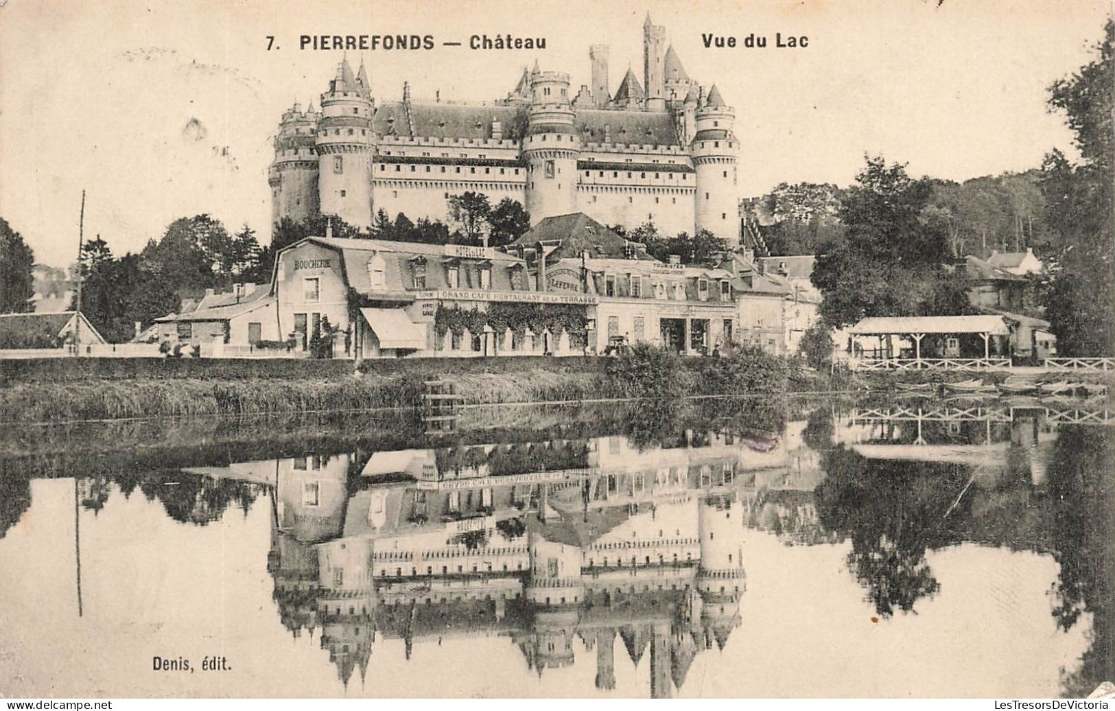 FRANCE - Pierrefonds - Vue Sur Le Château - Vue Du Lac - Vue Générale Du Château - Carte Postale Ancienne - Pierrefonds