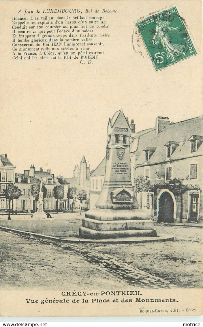 CRECY EN PONTHIEU - Lot De Sept Cartes Diverses De La Ville. - Crecy En Ponthieu