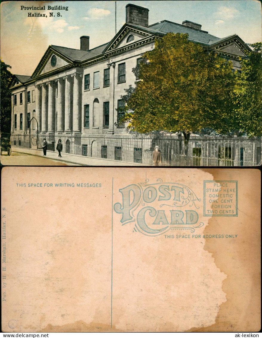 Postcard Halifax (Nova Scotia) Provincial Building 1911 - Halifax