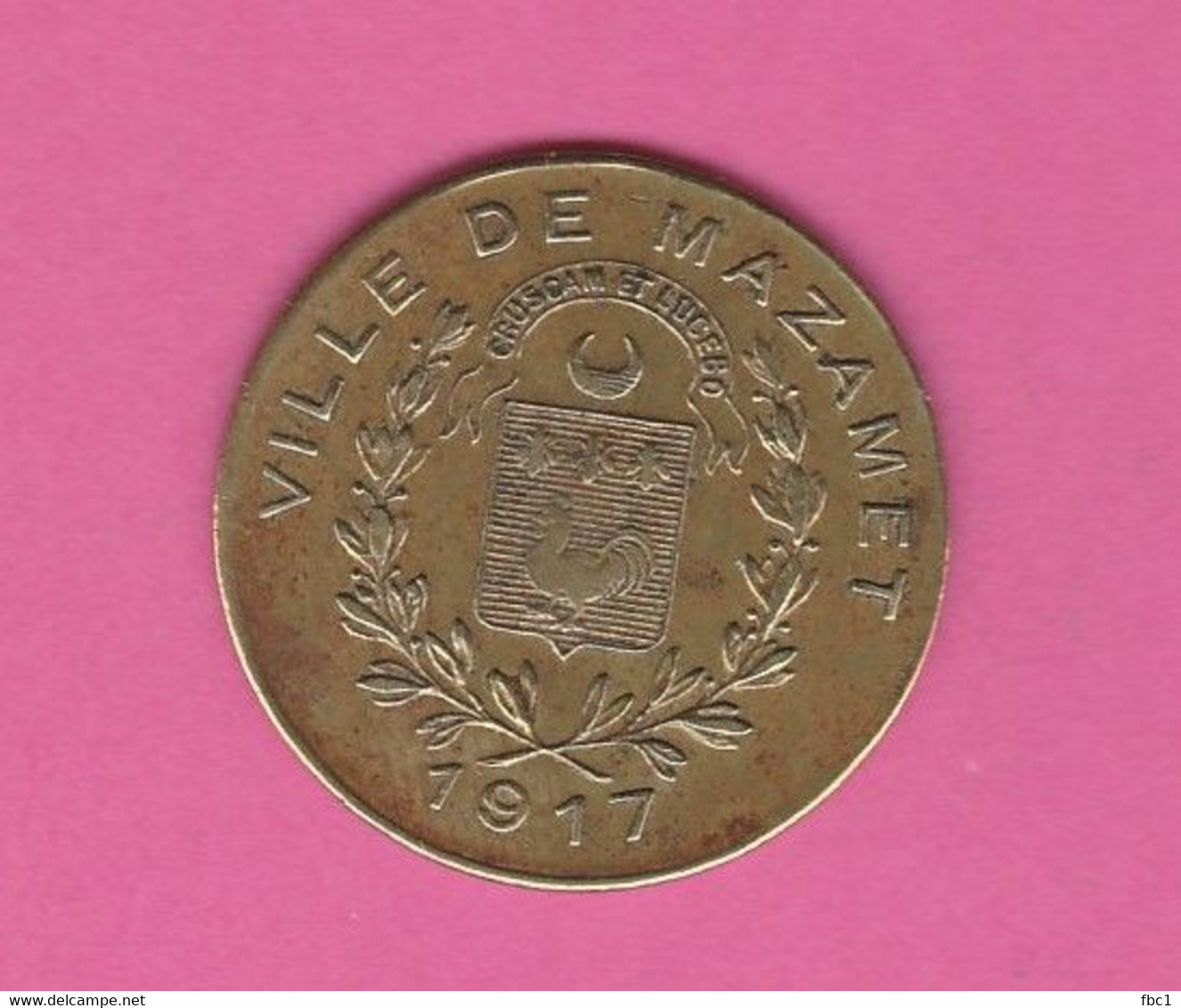 Tarn - Ville De Mazamet - Alquier Frères - 1917 - 10 Centimes  (Laiton) - Monétaires / De Nécessité