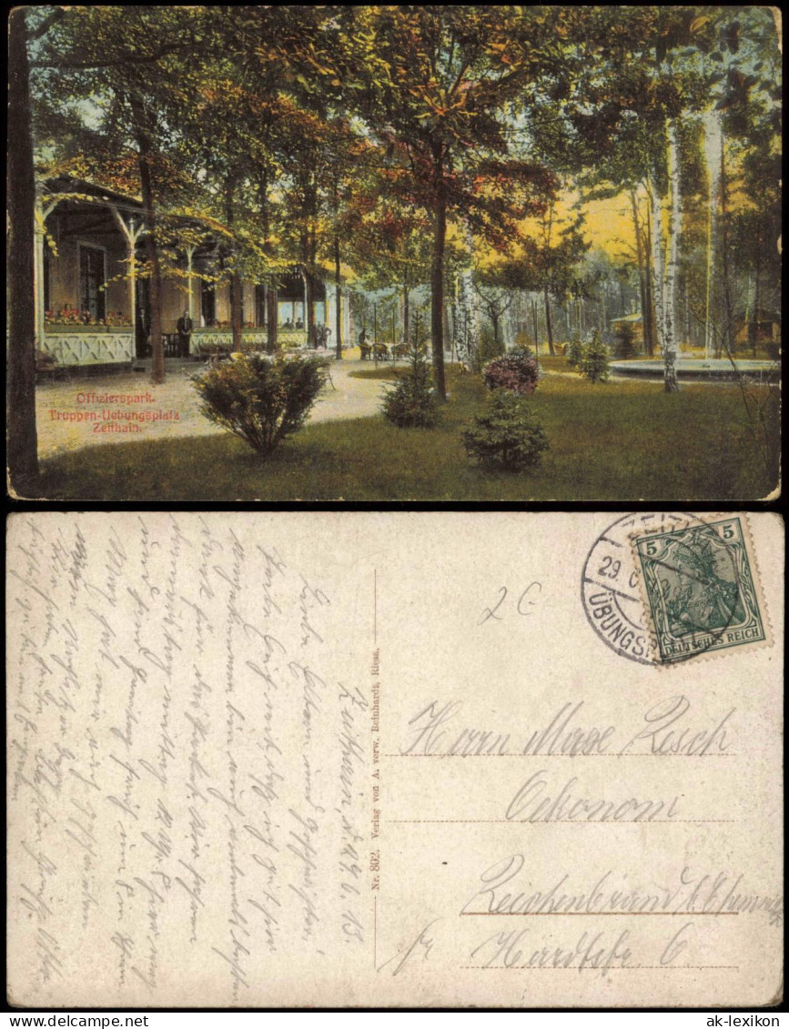 Ansichtskarte Zeithain Offizierspark Truppen-Uebungsplatz 1913 - Zeithain