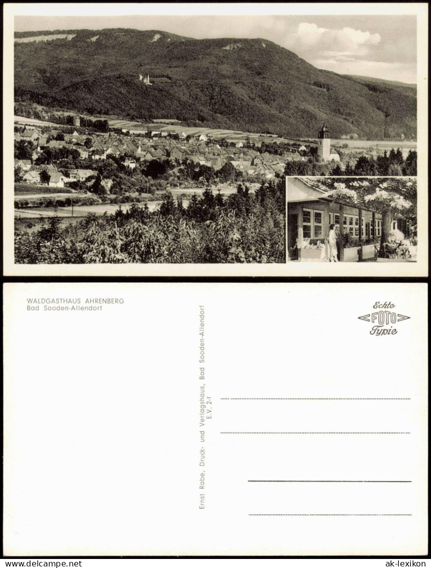 Bad Sooden-Allendorf Panorama-Ansicht Mit WALDGASTHAUS AHRENBERG 1950 - Bad Sooden-Allendorf