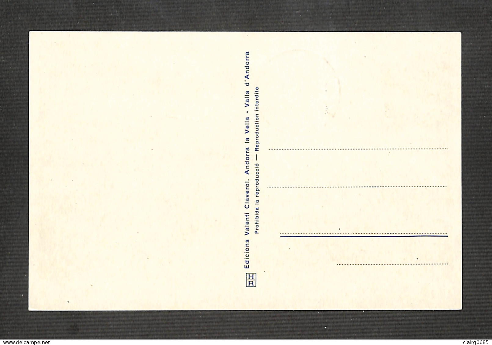 ANDORRE - ANDORRA - Carte MAXIMUM 1952 - Andorre La Vieille, Capitale Des Vallées - Maximumkarten (MC)