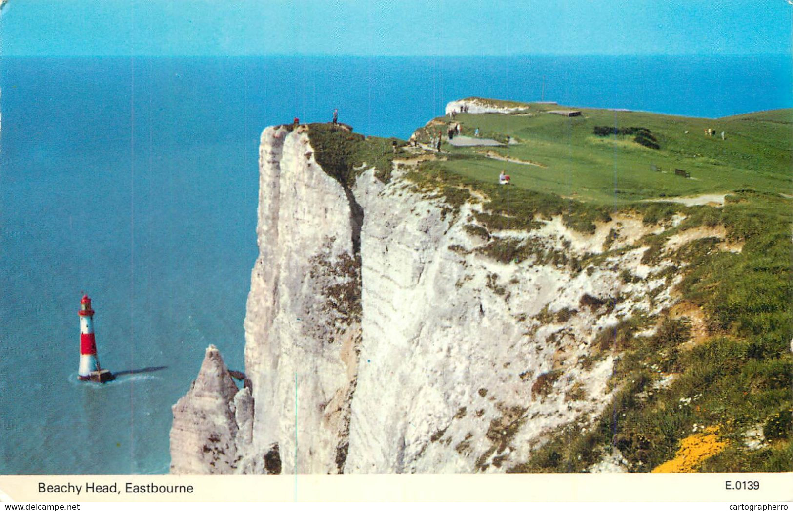 Sailing & Navigation Themed Postcard UK Lighthouse Eastbourne Beachy Head - Lighthouses