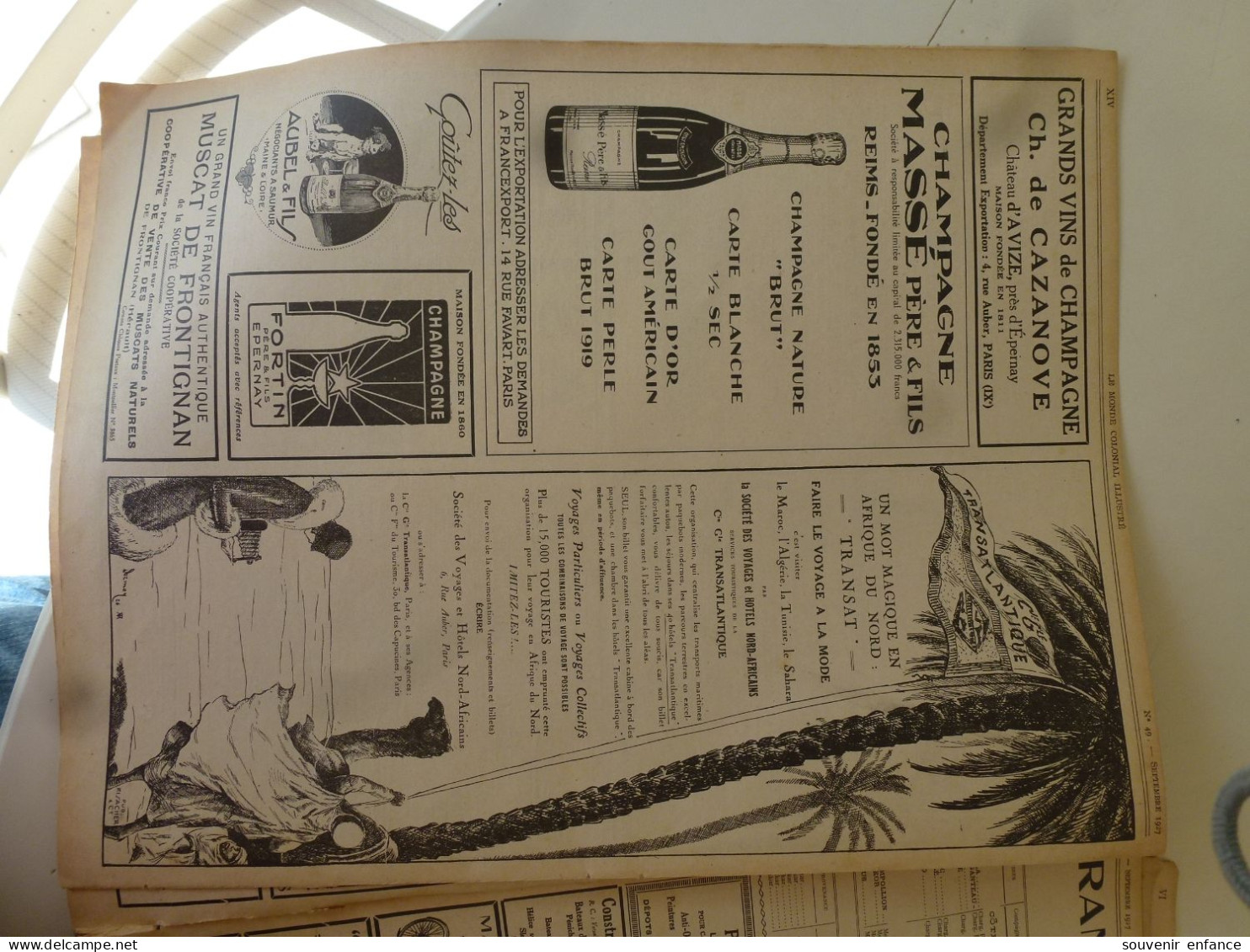 Lot d'Anciennes Publicités Extraites du Monde Colonial Illustré 1927 Burberrys Peter Pan Photo Sport