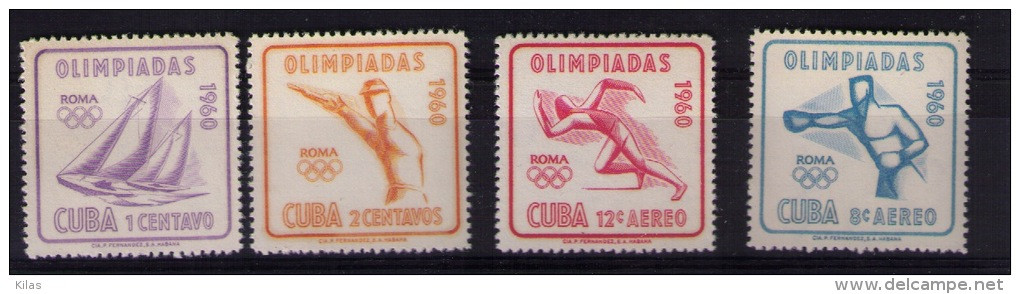 CUBA 1960 Roma Olympic Games MNH - Verano 1960: Roma