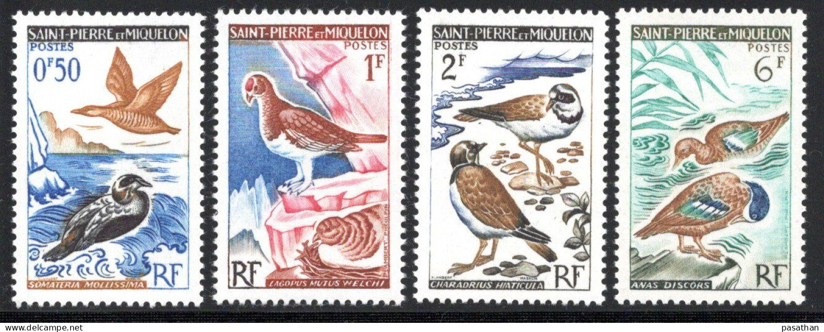 St. Pierre Et Miquelon 1963 - Birds - Cmpt Set - MNH - Unused Stamps