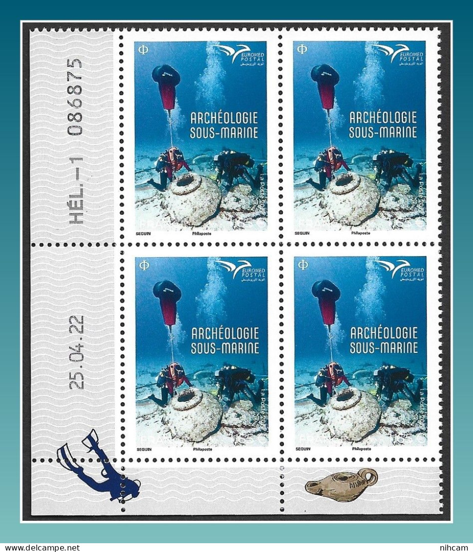 France Coin Daté Archéologie Sous Marine ** MNH 2022 - 2020-…