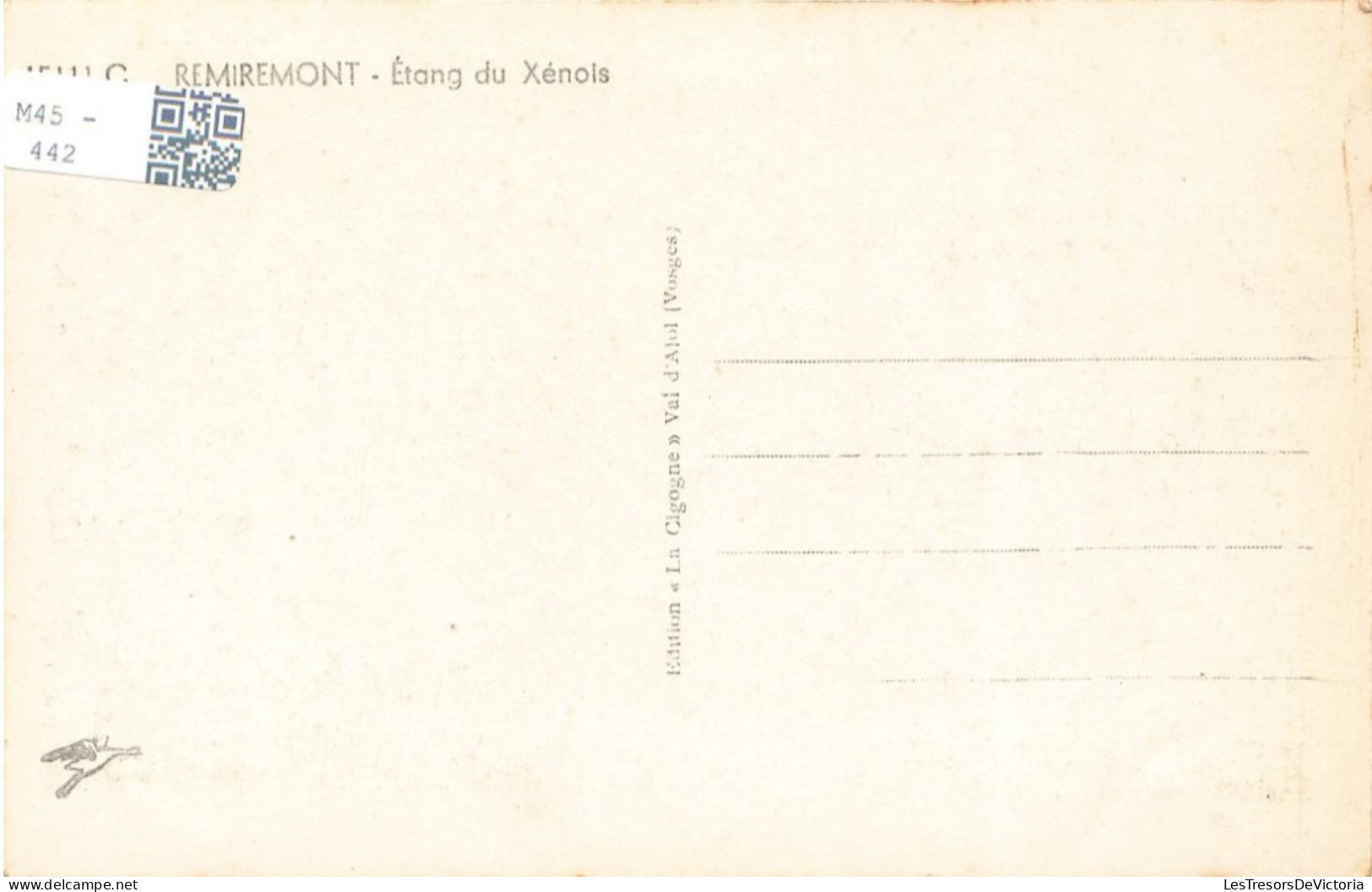 FRANCE - Remiremont - Vue Sur L'étang De Xénois - Carte Postale Ancienne - Remiremont