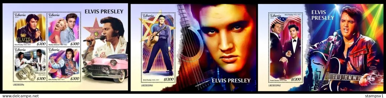 Liberia  2023 Elvis Presley. (339) OFFICIAL ISSUE - Elvis Presley