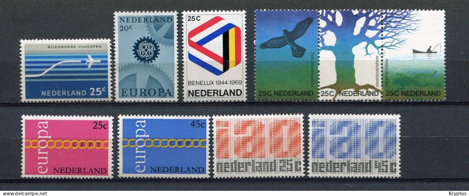 Netherlands. A Selection Of 10 Stamps. ALL MINT (MNH) ** - Verzamelingen