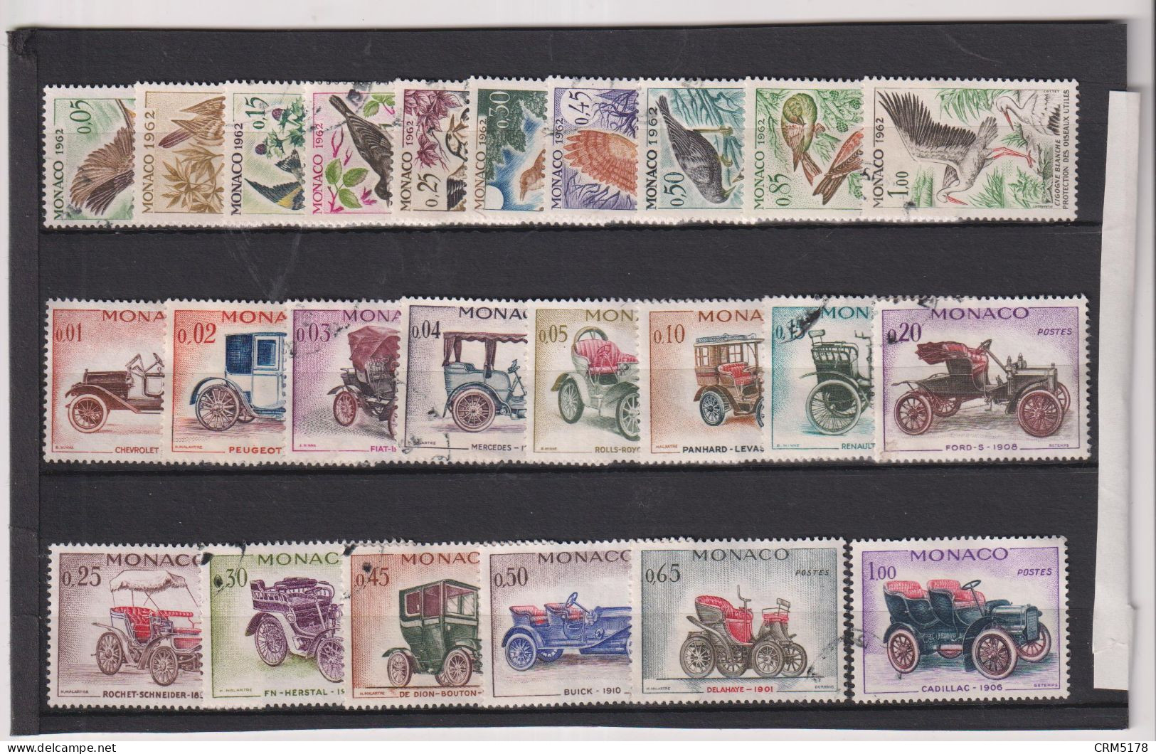 MONACO-TP-GRANDES SERIES-1962-N°581/590-551/570-752/757-1019/1028-OB - Collections, Lots & Séries