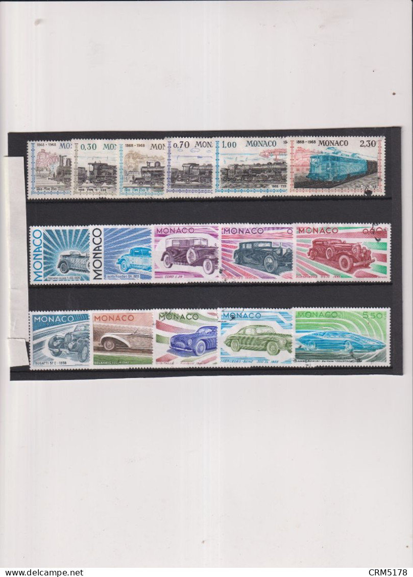 MONACO-TP-GRANDES SERIES-1962-N°581/590-551/570-752/757-1019/1028-OB - Collections, Lots & Séries