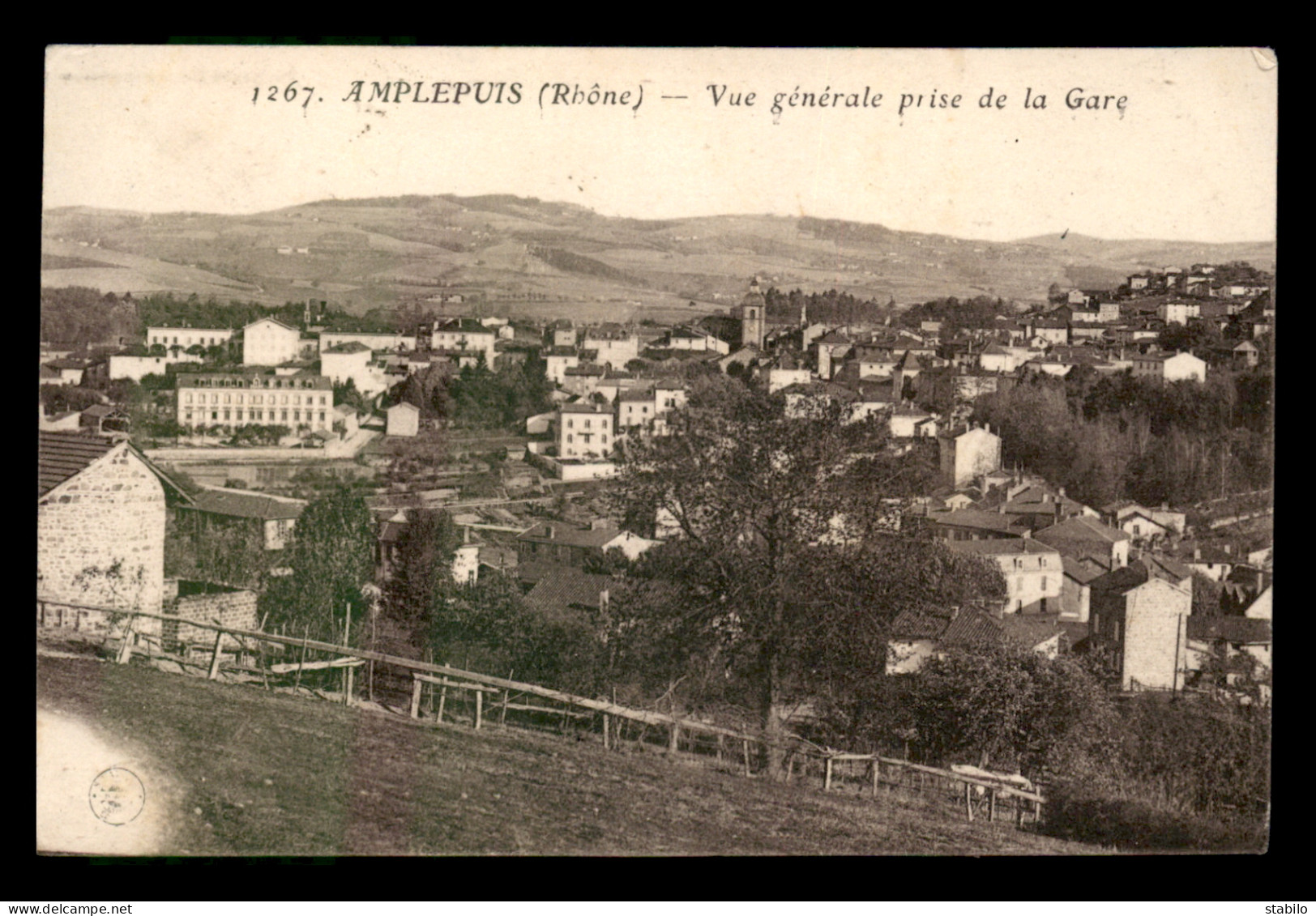 69 - AMPLEPUIS - VUE GENERALE PRISE DE LA GARE - Amplepuis