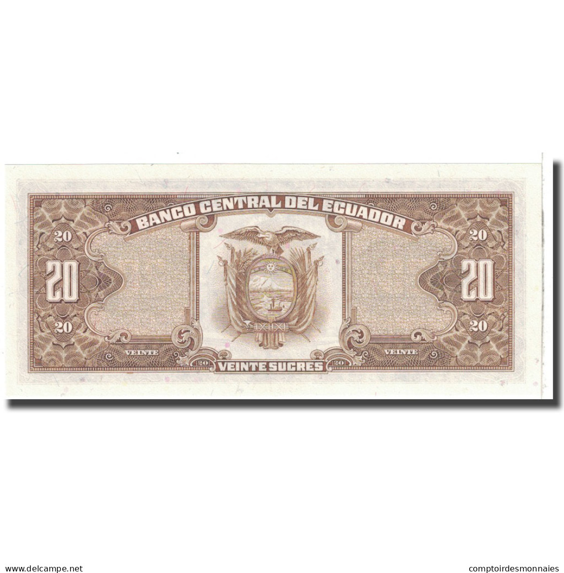 Billet, Équateur, 20 Sucres, 1986, 1986-04-29, KM:121Aa, NEUF - Ecuador