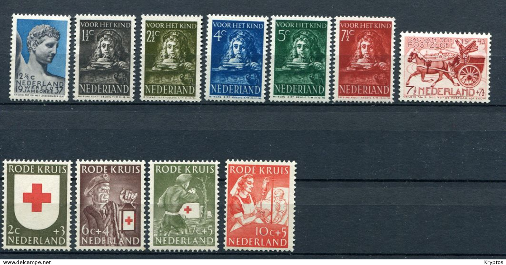 Netherlands. A Selection Of 11 Stamps. ALL MINT (MNH) ** - Verzamelingen