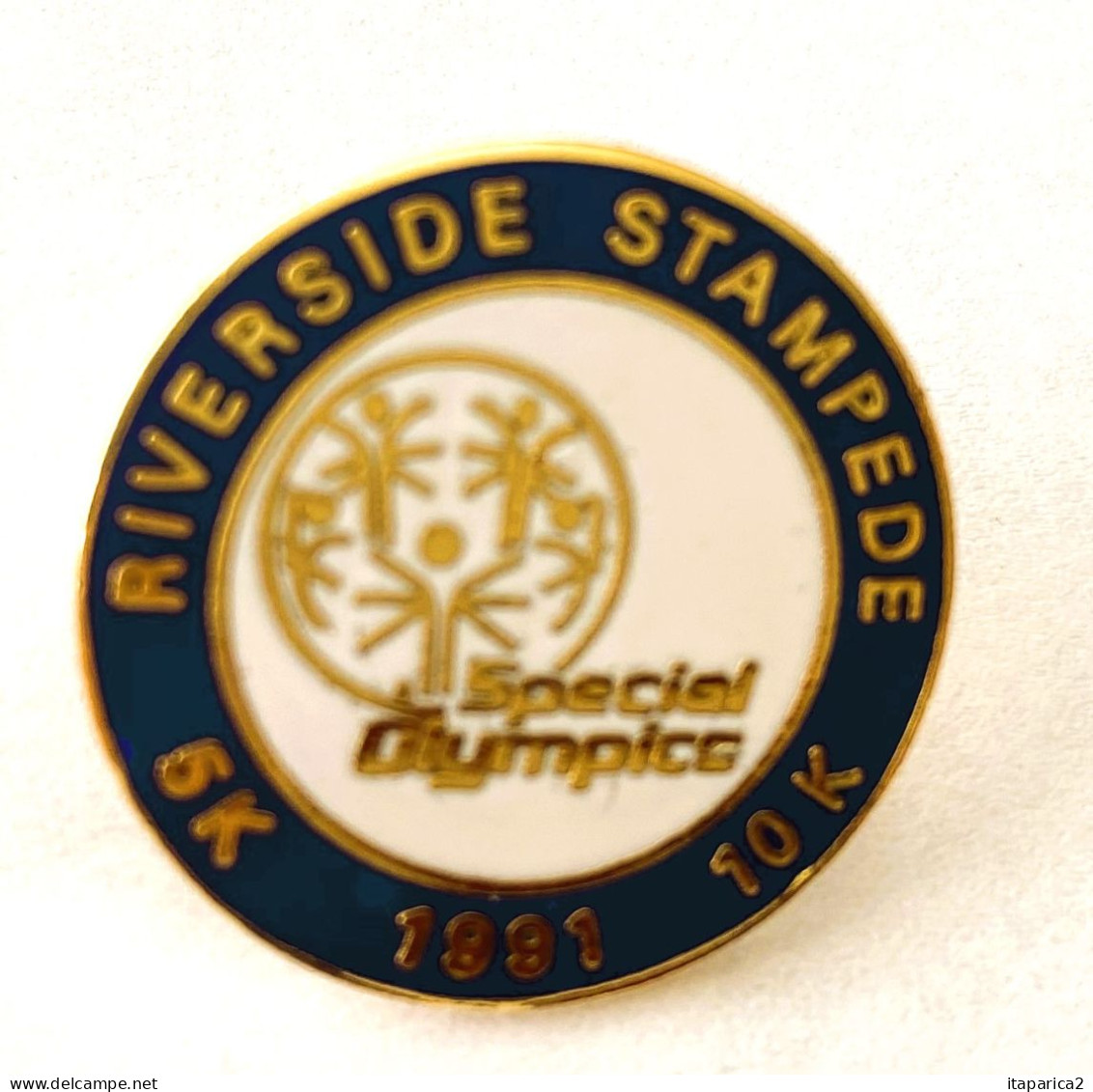 PINS SPECIAL OLYMPICS RIVESIDE STAMPEDE  5 K 10 K 1991/ 33NAT - Juegos Olímpicos