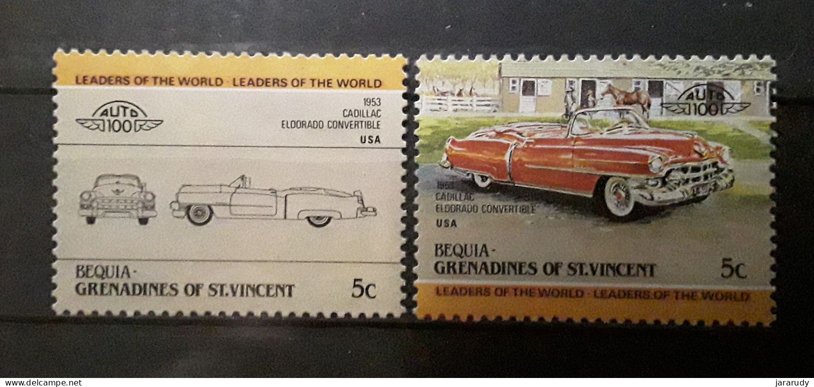 BEQUIA GRENADINAS COCHES 1984 Mi 42/3 MNH - Coches