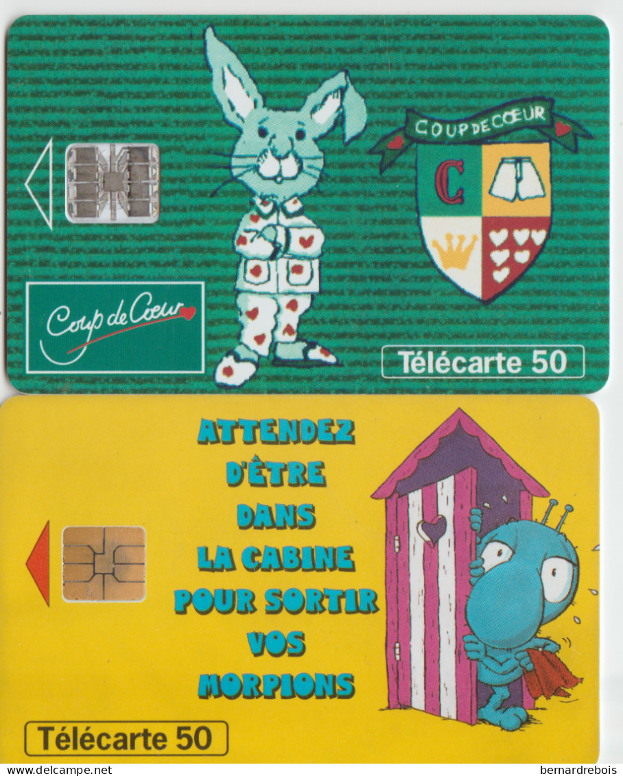 TC30 - 2 TELECARTES, Pour 1 € - Non Classés