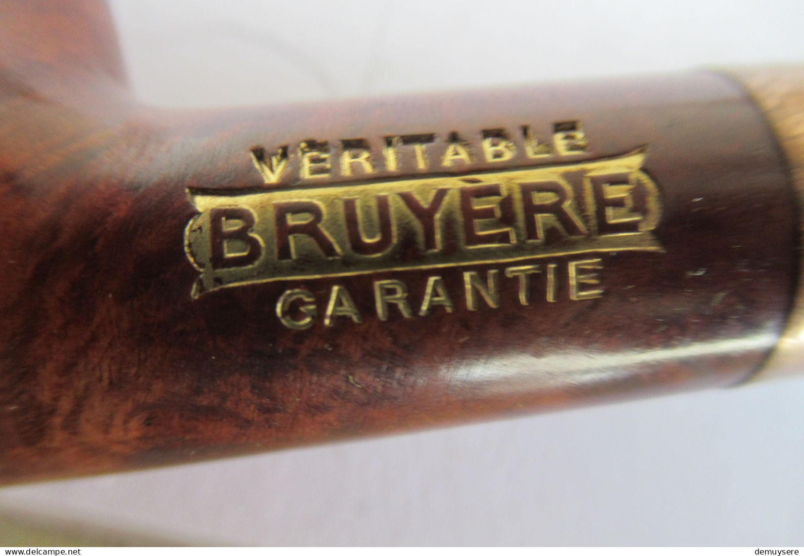 LADE 77 - TUYAU VERITABLE BRUYERE GARANTIE -  SOUVENIR DU MARECHAL J GOFFRE - Pipas En Madera De Brezo ( Bruyere)