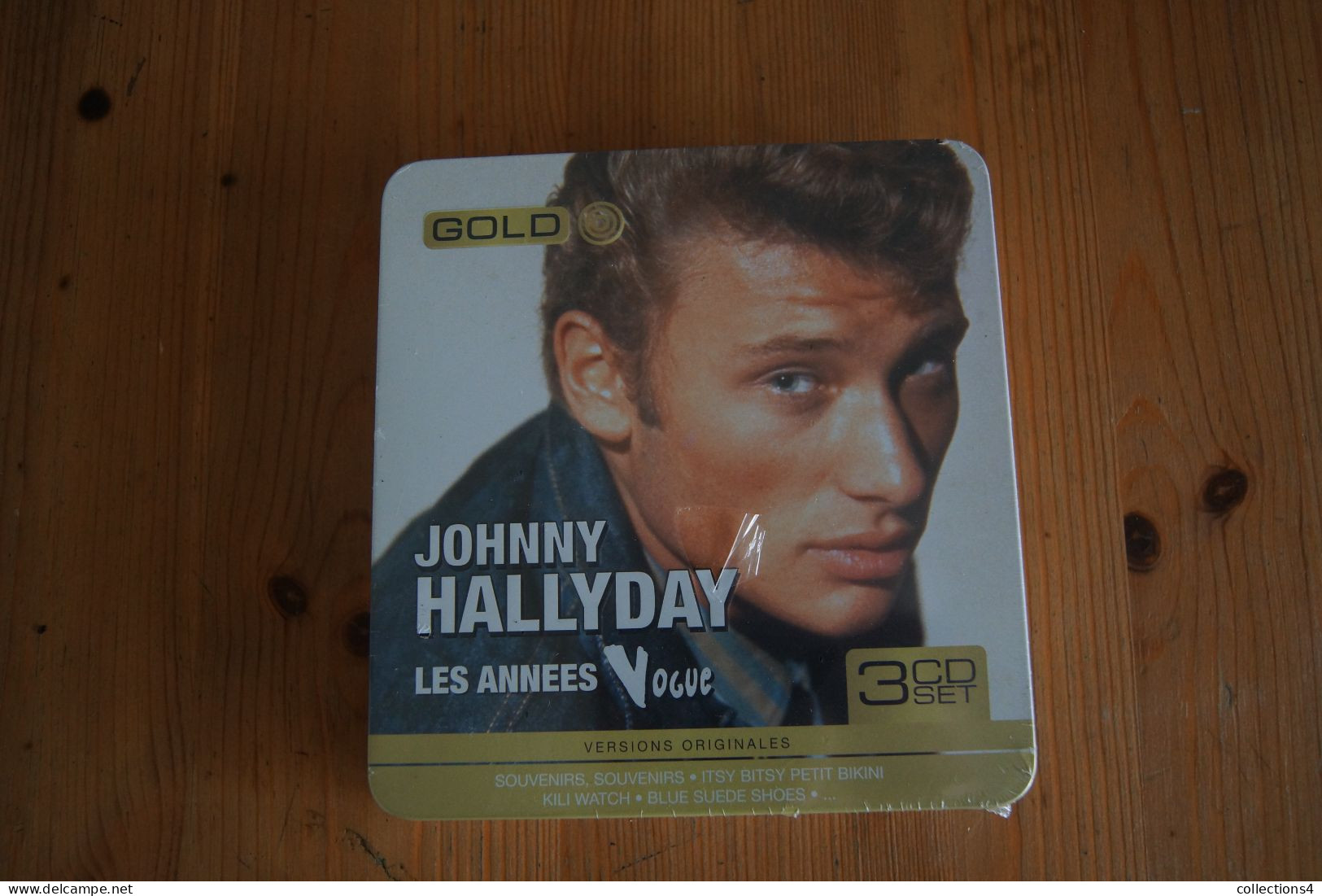 JOHNNY HALLYDAY LES ANNEES VOGUE COFFRET METAL 3 CD NEUF SCELLE VALEUR+ - Rock