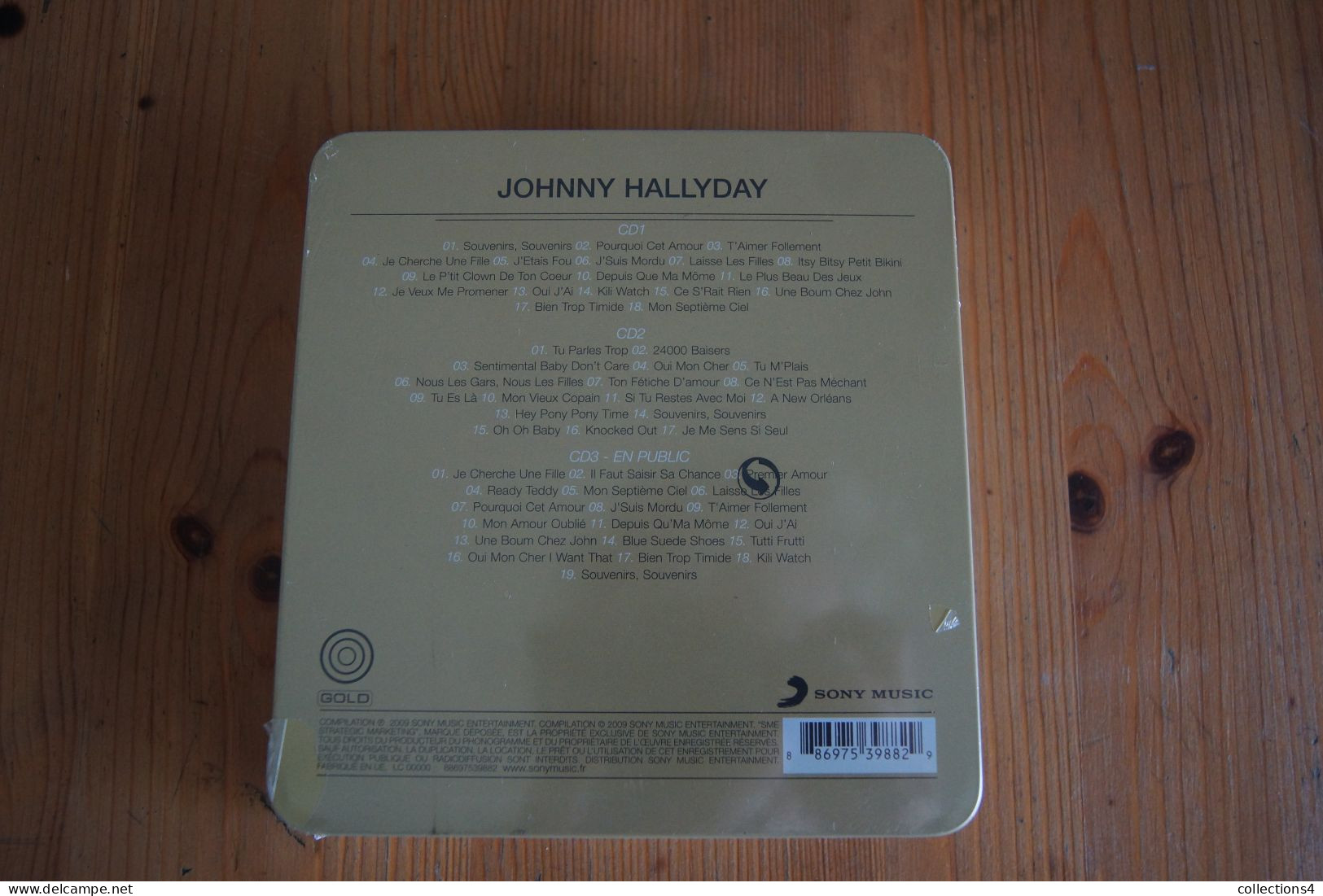 JOHNNY HALLYDAY LES ANNEES VOGUE COFFRET METAL 3 CD NEUF SCELLE VALEUR+ - Rock
