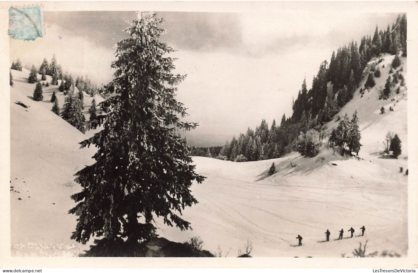 FRANCE - Les Rousses - Vue Sur Le Haut Hura En Hiver - La Route Blanche - Carte Postale Ancienne - Autres & Non Classés