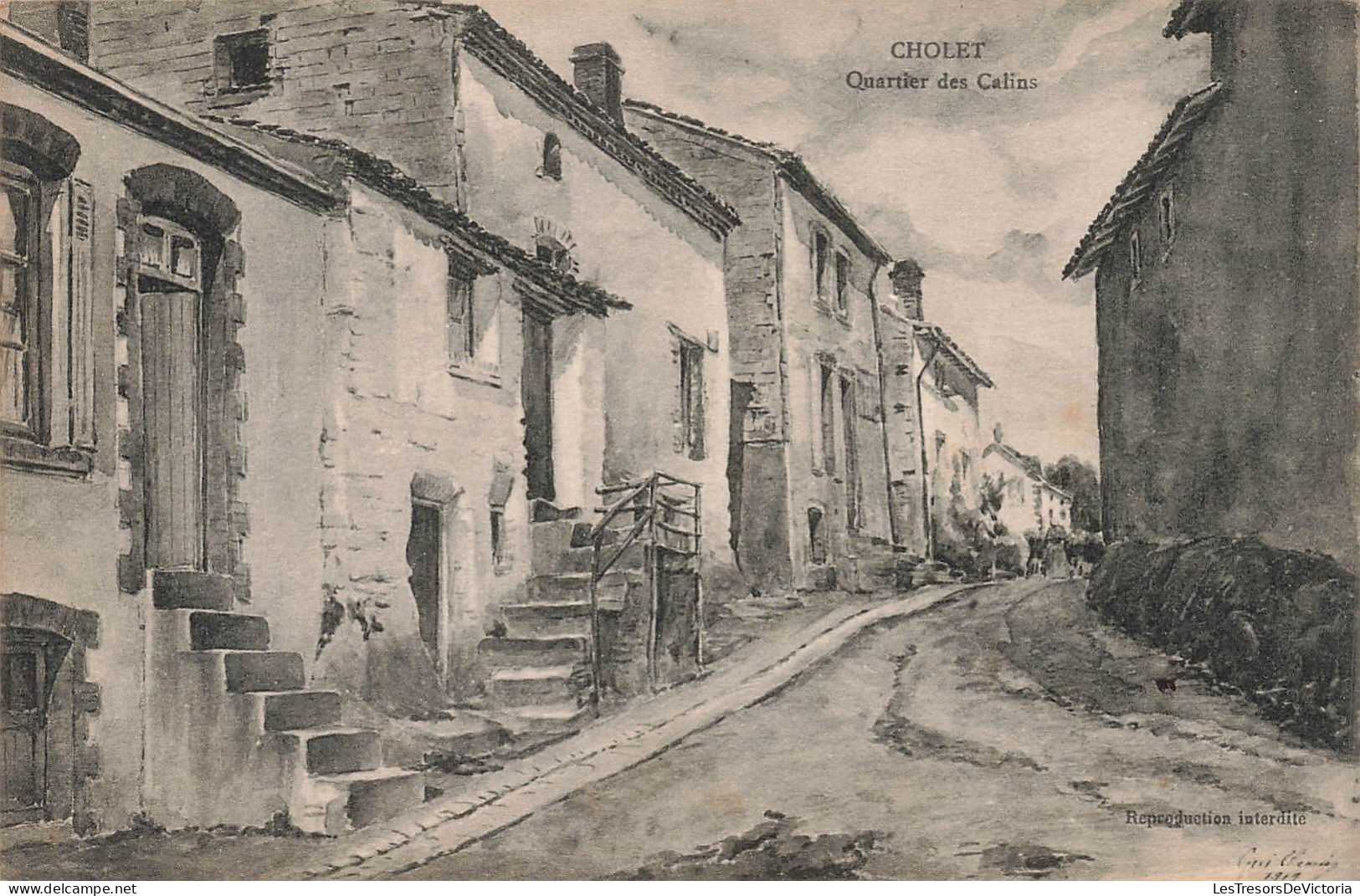 FRANCE - Cholet - Vue Sur Le Quartier Des Calins - Vue Générale D'une Rue - Carte Postale Ancienne - Cholet
