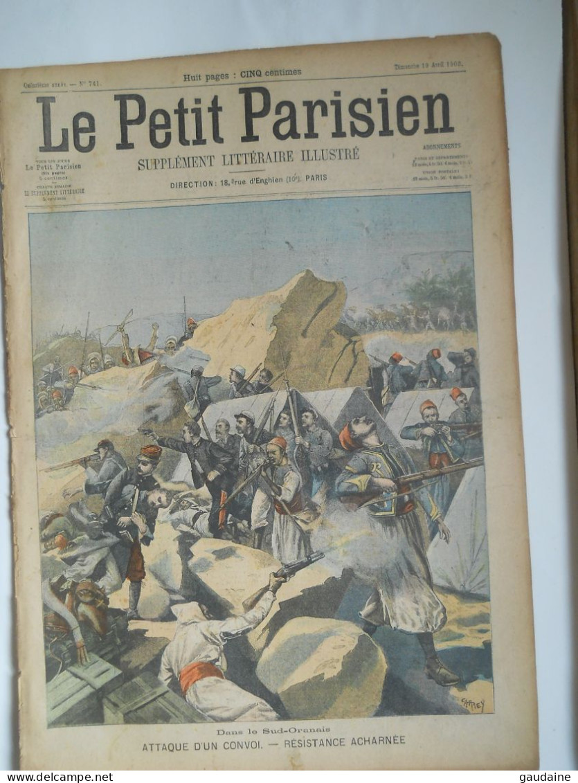 LE PETIT PARISIEN N°741 – 26 AVRIL 1903 - ALGER, CROISEUR « Jeanne-D’Arc » - INDIENS SIOUX, ROOSEVELT USA - Le Petit Parisien