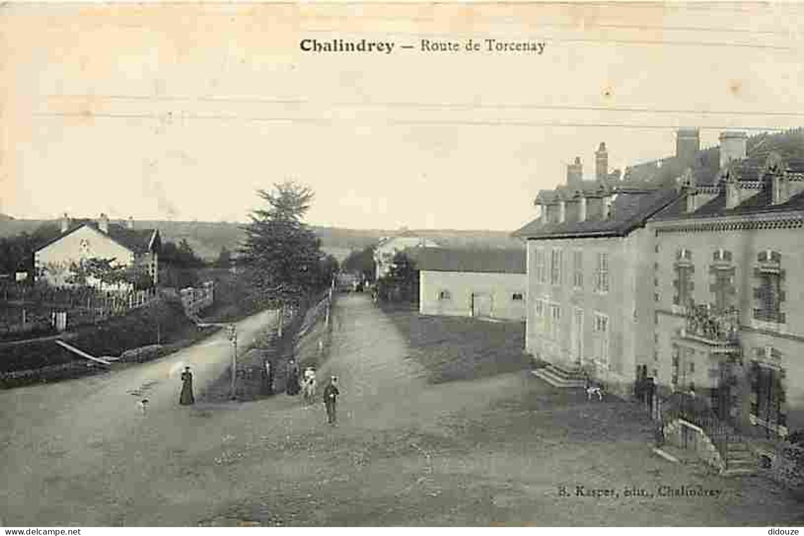 52 - Chalindrey - Route De Torcenay - Animée - CPA - Voir Scans Recto-Verso - Chalindrey