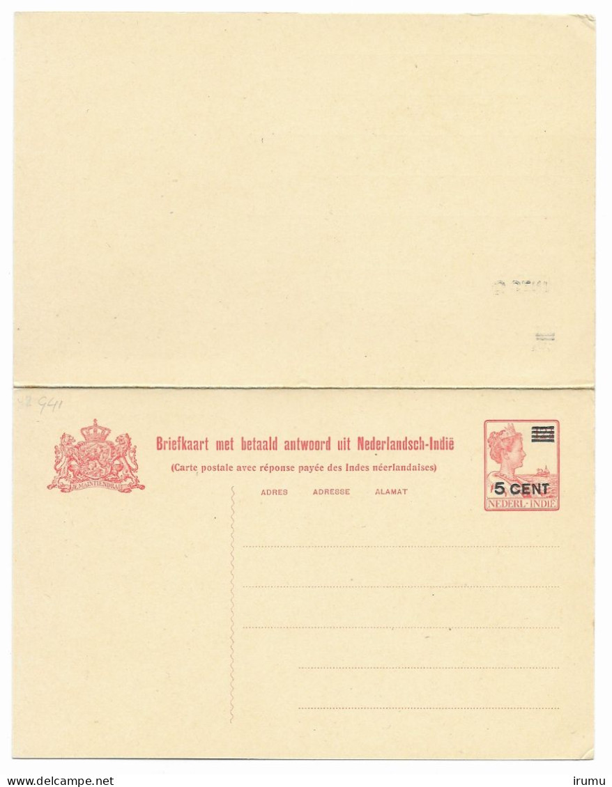 Ned. Indië 1929, G41 (SN 2761) - Niederländisch-Indien