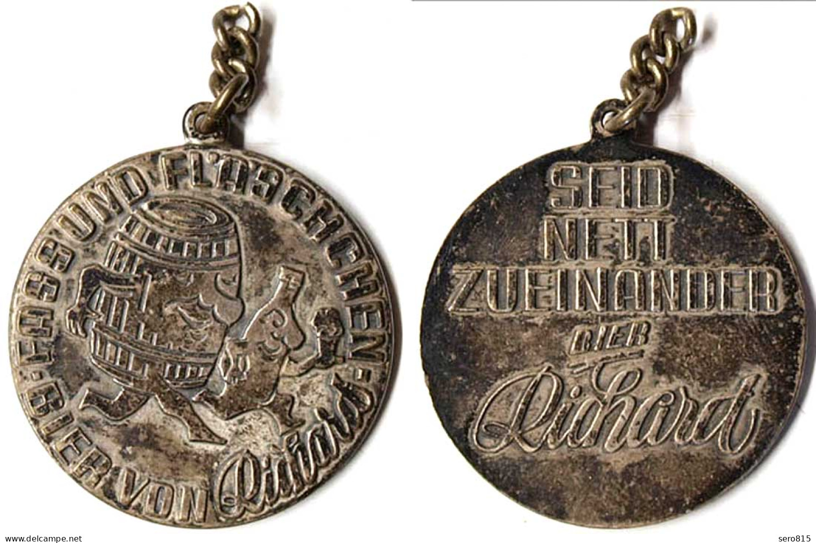 Medaille Münster "Seid Nett Zueinander" Bier Richard Ca. 34 Mm   (r304 - Ohne Zuordnung