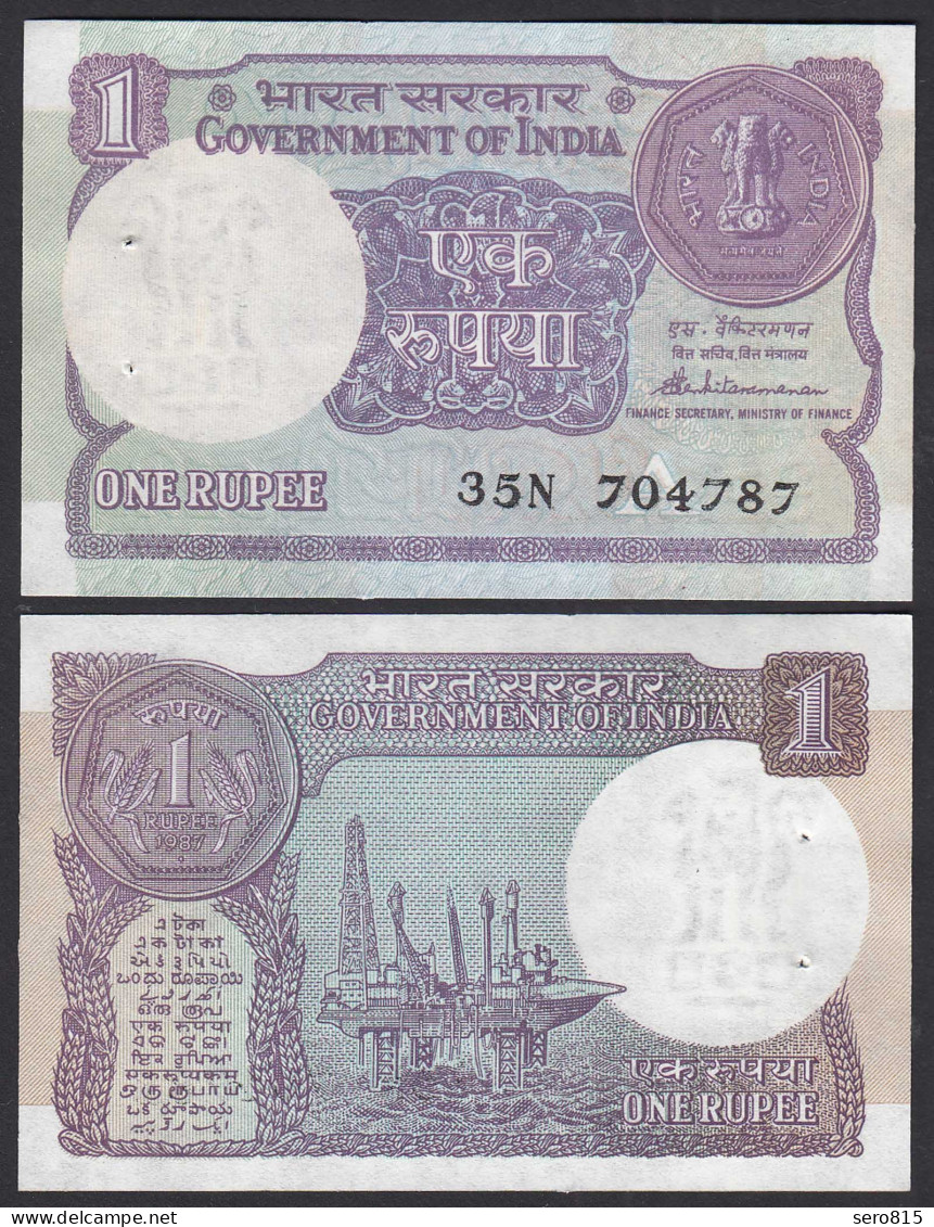 Indien - India - 1 RUPEE Banknote Pick 78 Ac Sig.44 UNC (1) Letter A    (31525 - Otros – Asia