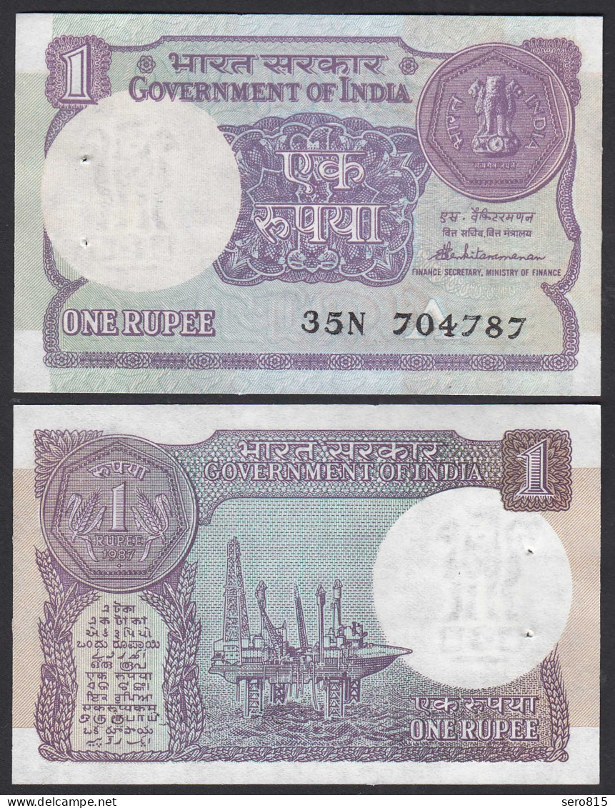 Indien - India - 1 RUPEE Banknote Pick 78 Ac Sig.44 UNC (1) Letter A    (31525 - Andere - Azië