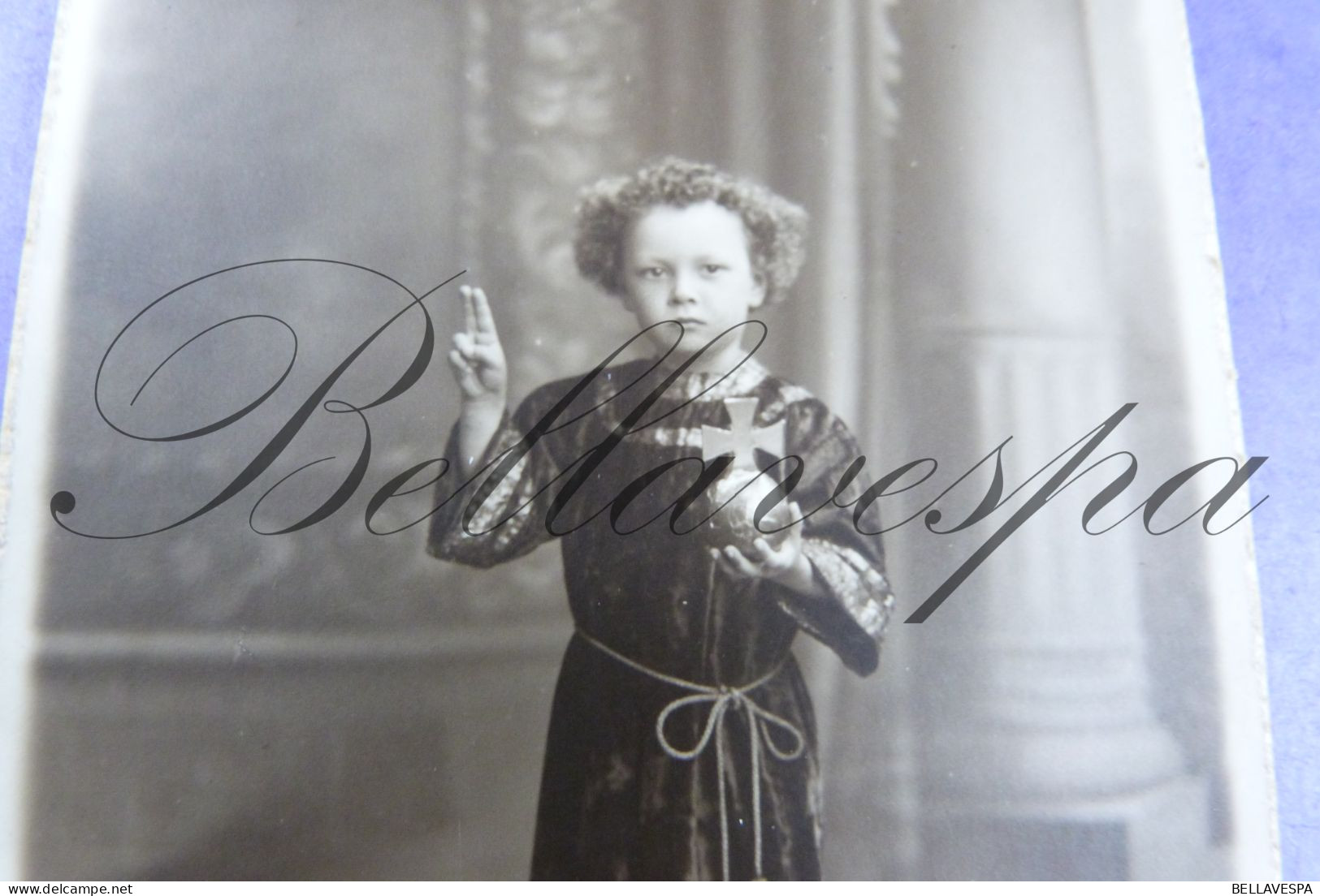 Jules Van Ausloos Procession Helmet 6 Juillet 1924 Schaarbeek Schaerbeek  Atelier Studio PHOTO ALBERTY  ENFANT JÉSUS - Schaerbeek - Schaarbeek