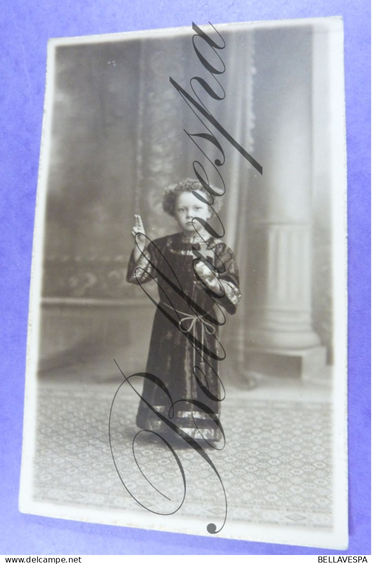 Jules Van Ausloos Procession Helmet 6 Juillet 1924 Schaarbeek Schaerbeek  Atelier Studio PHOTO ALBERTY  ENFANT JÉSUS - Schaarbeek - Schaerbeek