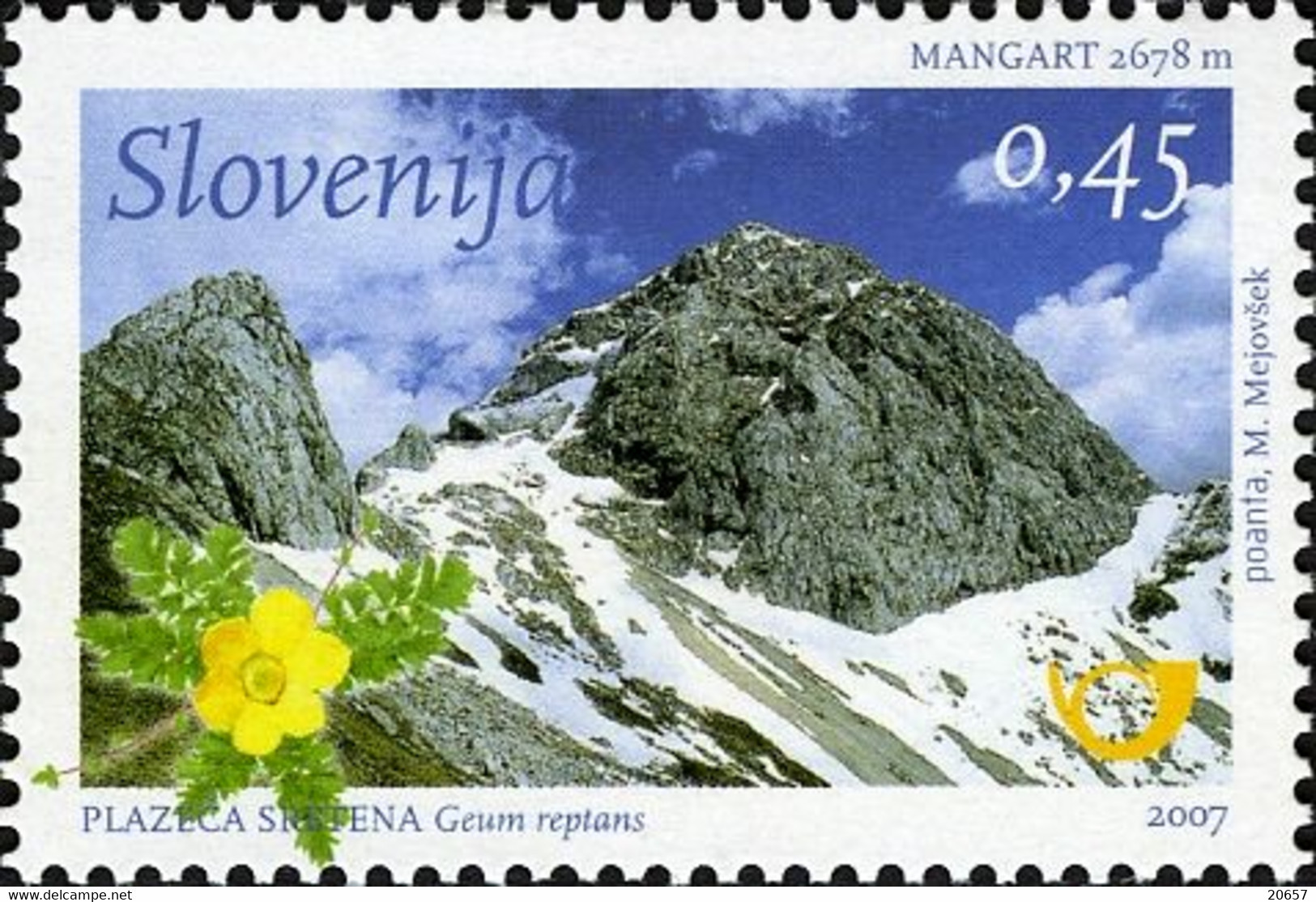 Slovenie Slovenija 0582 Montagne, Tourisme, Flore Benoite Rampante - Berge