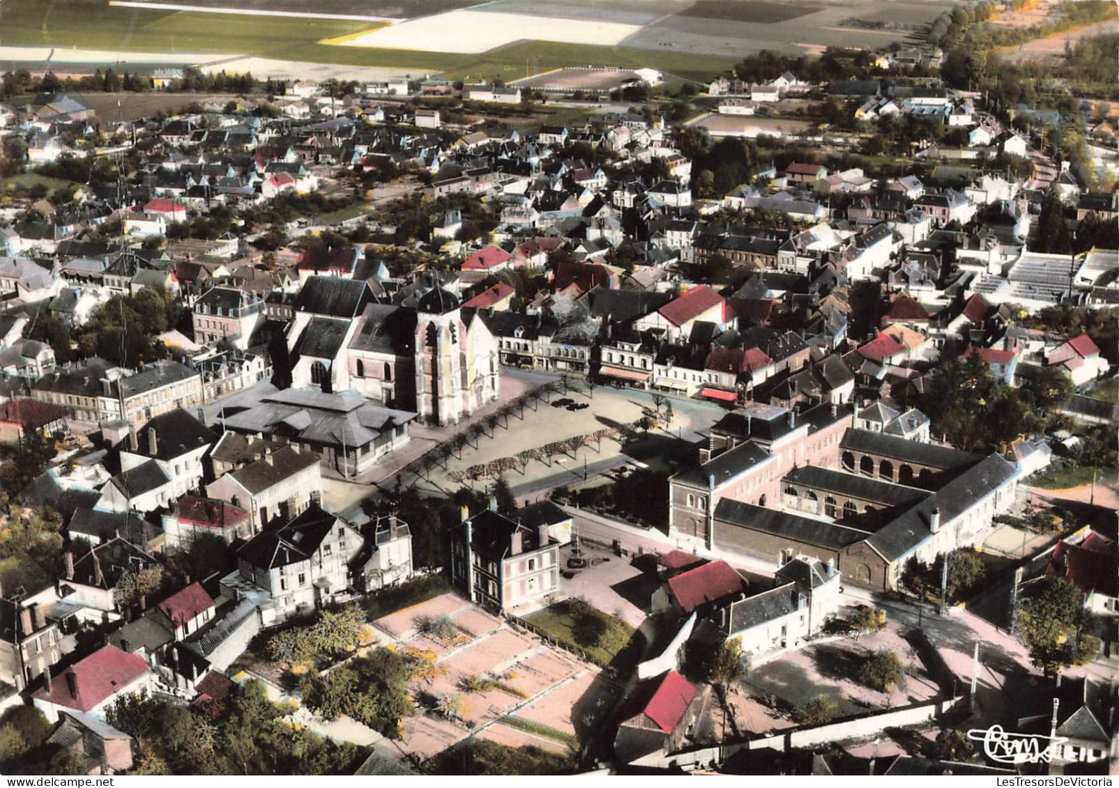 FRANCE - Aix En Othe - Vue Aérienne De La Ville - Colorisé - Carte Postale - Other & Unclassified