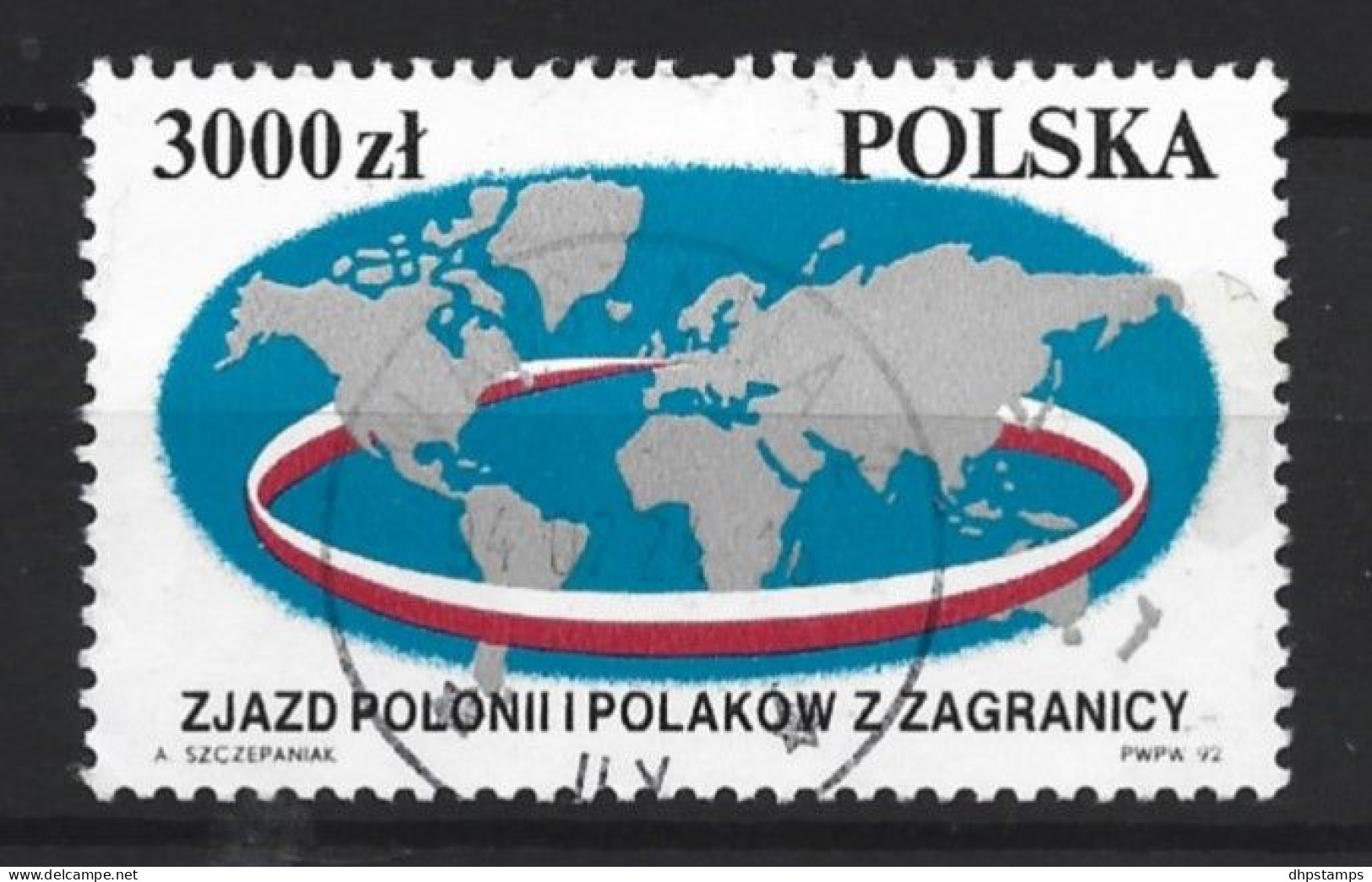 Polen 1992 World Congress Of Poles  Y.T. 3191 (0) - Oblitérés