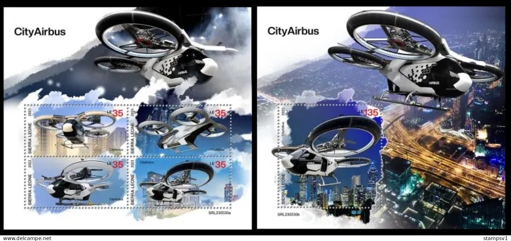 Sierra Leone  2023 CityAirbus. (530) OFFICIAL ISSUE - Altri (Aria)