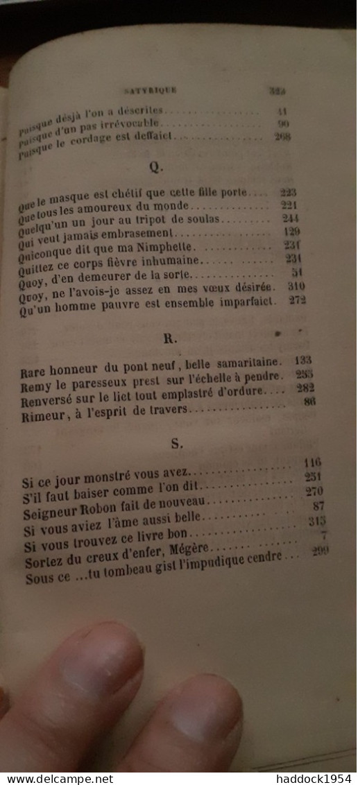 Le cabinet satyrique ou recueil parfaict des vers piquans et gaillards tome second claudin 1859