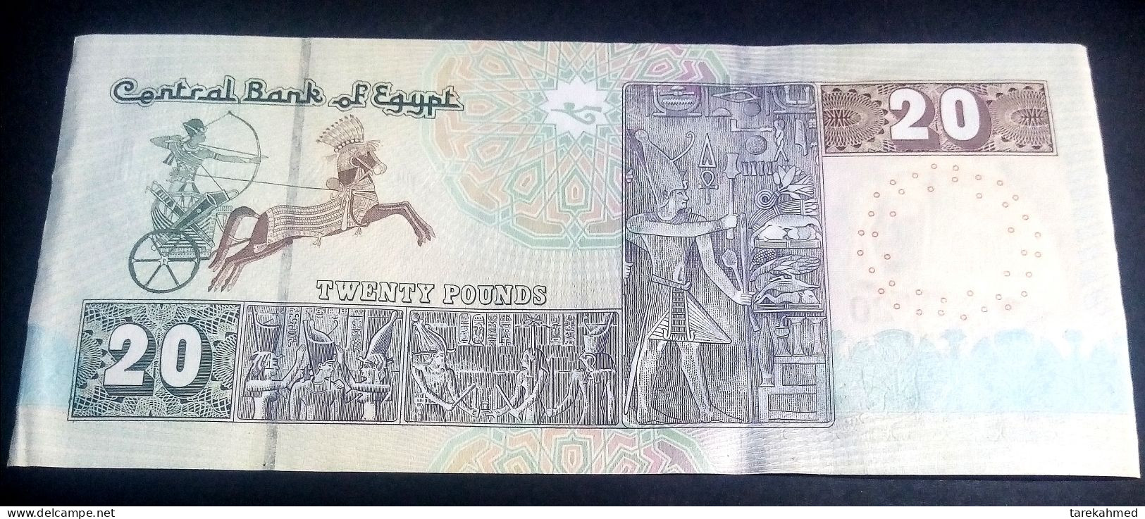 Egypt 2022 , 20 Pounds Notes , End Of Sign Amer , AUNC - Egitto