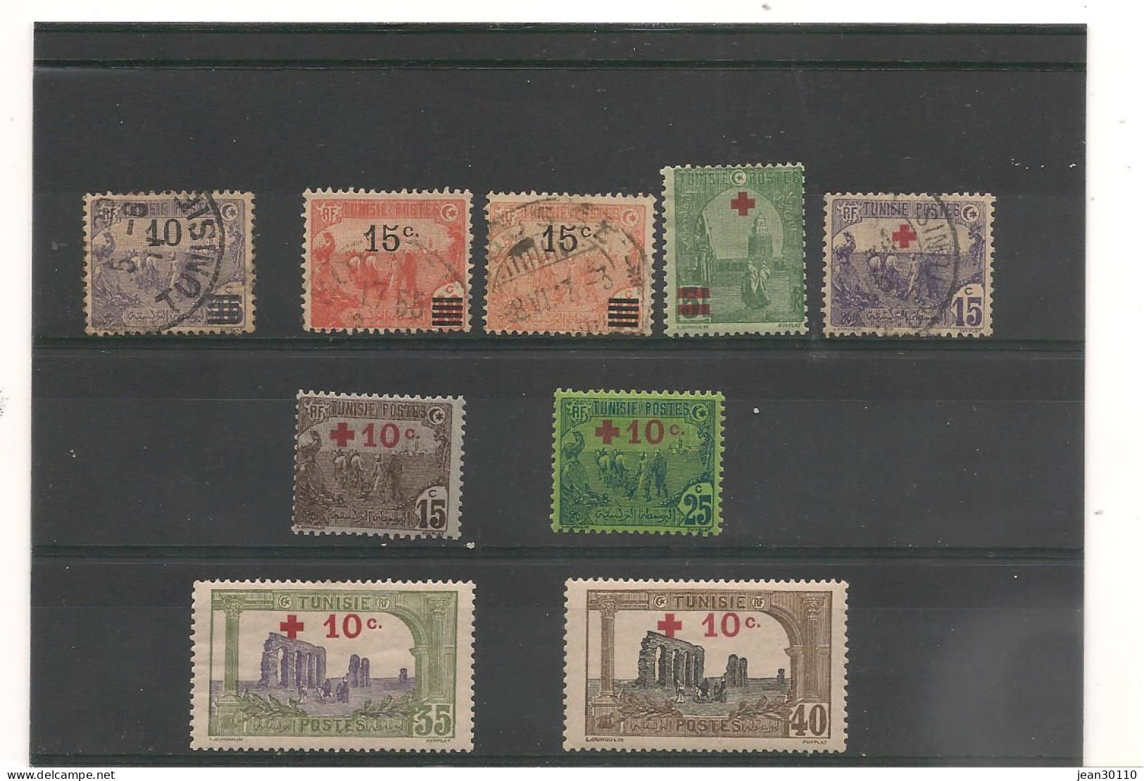 TUNISIE ANNÉE 1908/16  N°46-47-47a-48*-49-50/54* Les Autres Sont  Oblitérés Cote : 25,00 € - Ongebruikt