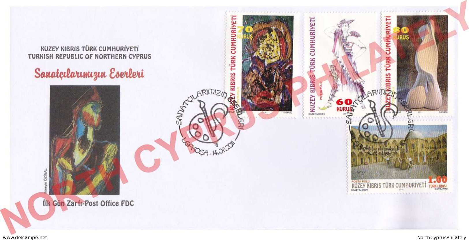 2011 TURKISH CYPRUS ZYPERN CIPRO CHYPRE "Complete Year Set Of FDC's" FDC - Storia Postale