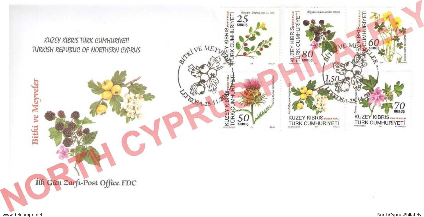 2011 TURKISH CYPRUS ZYPERN CIPRO CHYPRE "Complete Year Set Of FDC's" FDC - Briefe U. Dokumente