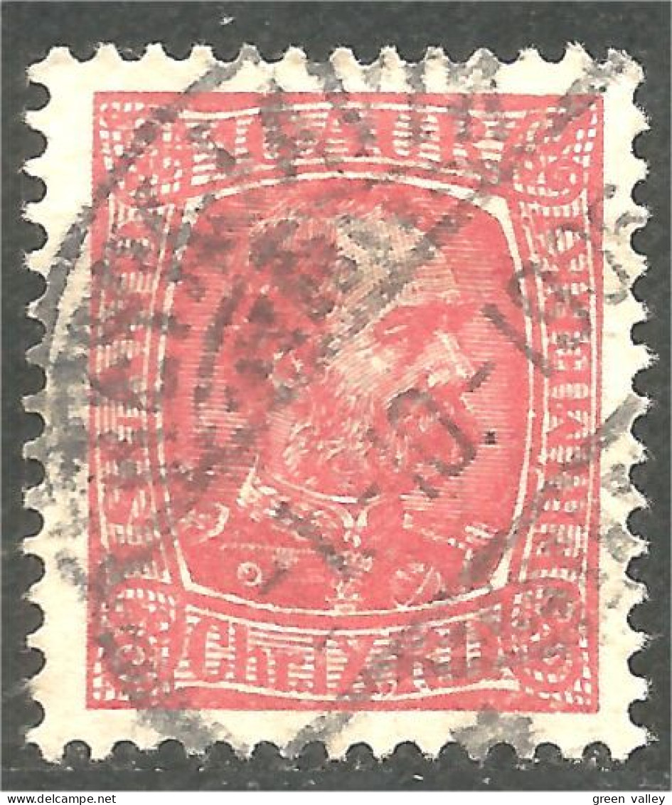 496 Iceland 1902 Christian IX 10 Aur Carmin Rose (ISL-335) - Gebraucht